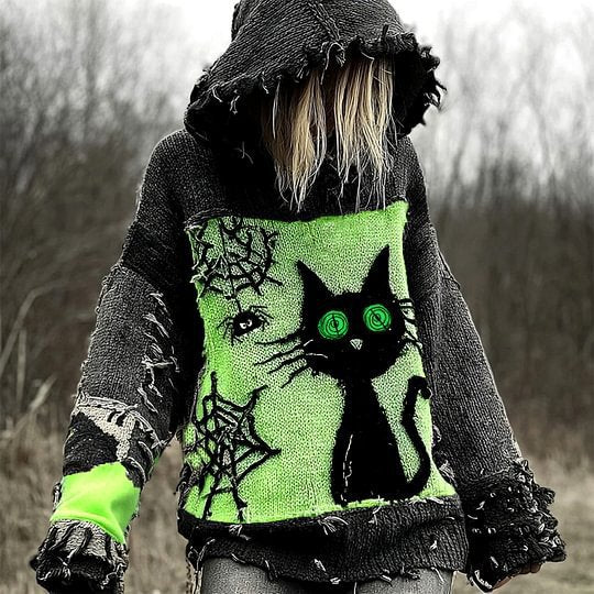 Vintage-Print Pullover