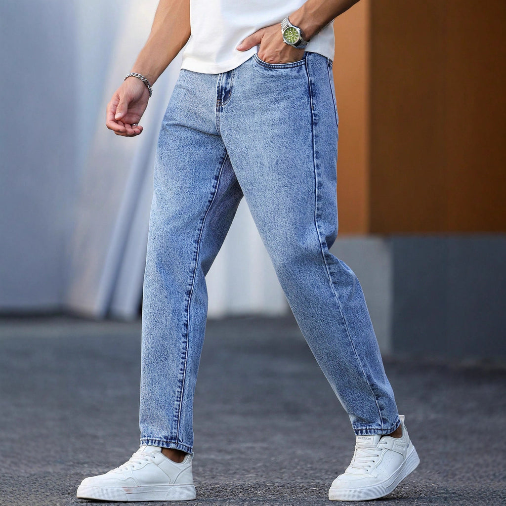 Hellblaue Skinny Jeans