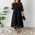 A-Linien Kleid mit Mesh-Ärmeln – Bild 6 | LuxeStyle