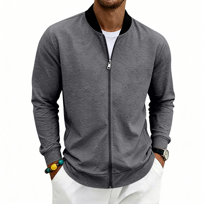 Vintage Baseball-Jacke mit Stehkragen