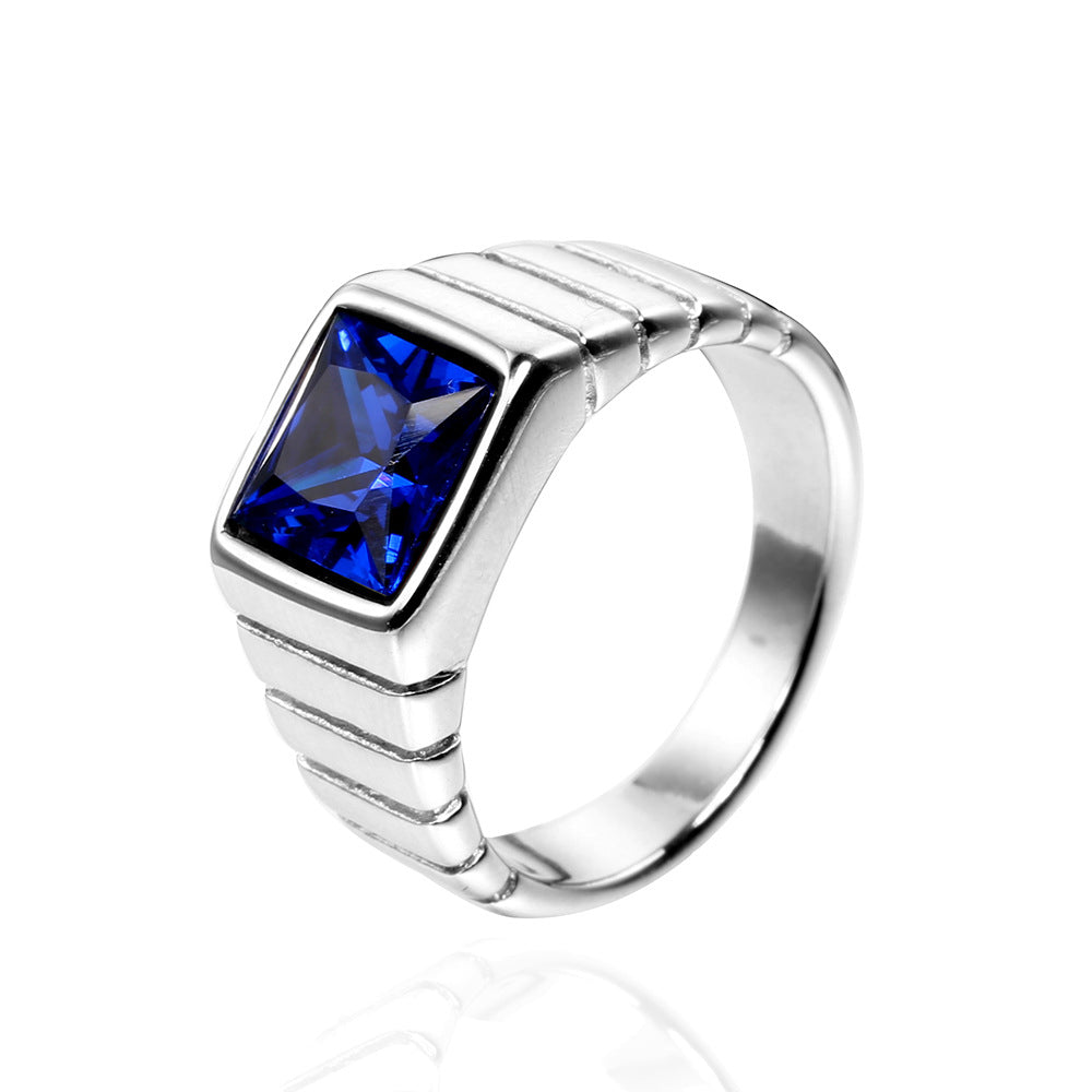 Unisex Retro Stein Ring