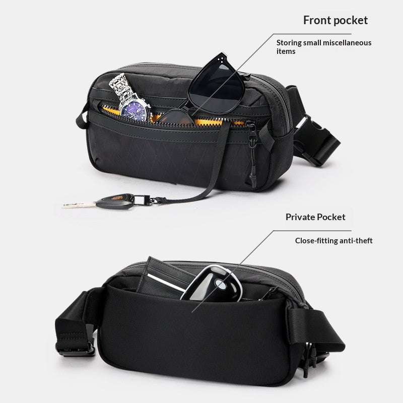 Wasserabweisende, minimalistische Brusttasche – Ansicht 4