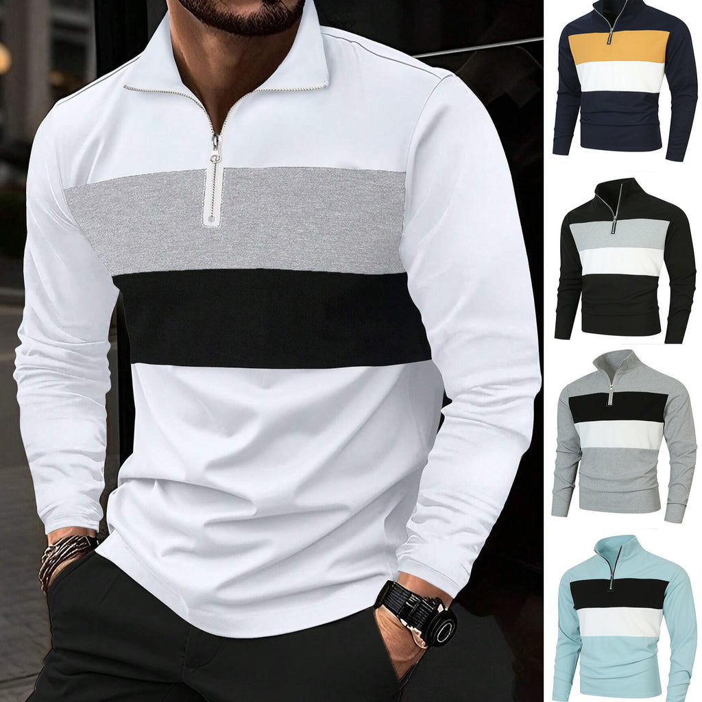 Herren Pullover mit Reissverschluss – Bild 2 | LuxeStyle