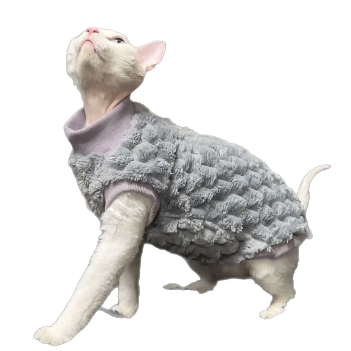 Katzenpullover aus Fleece für haarlose Katzen | LuxeStyle