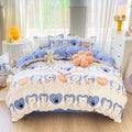 Vierer-Deckenbezug Set 160x210 cm