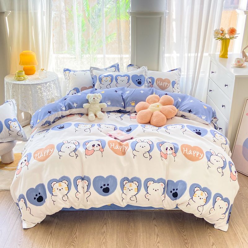 Vierer-Deckenbezug Set 160x210 cm