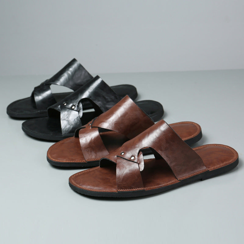 Vintage Strand-Sandalen für Herren