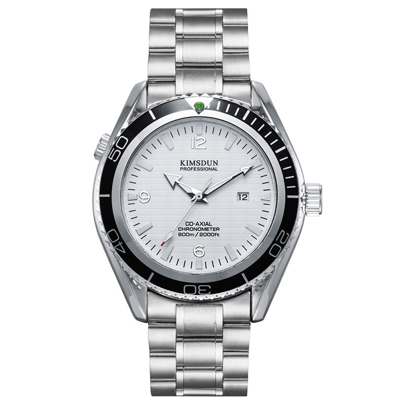 Quarz-Edelstahl-Uhr mit Kalenderfunktion | LuxeStyle