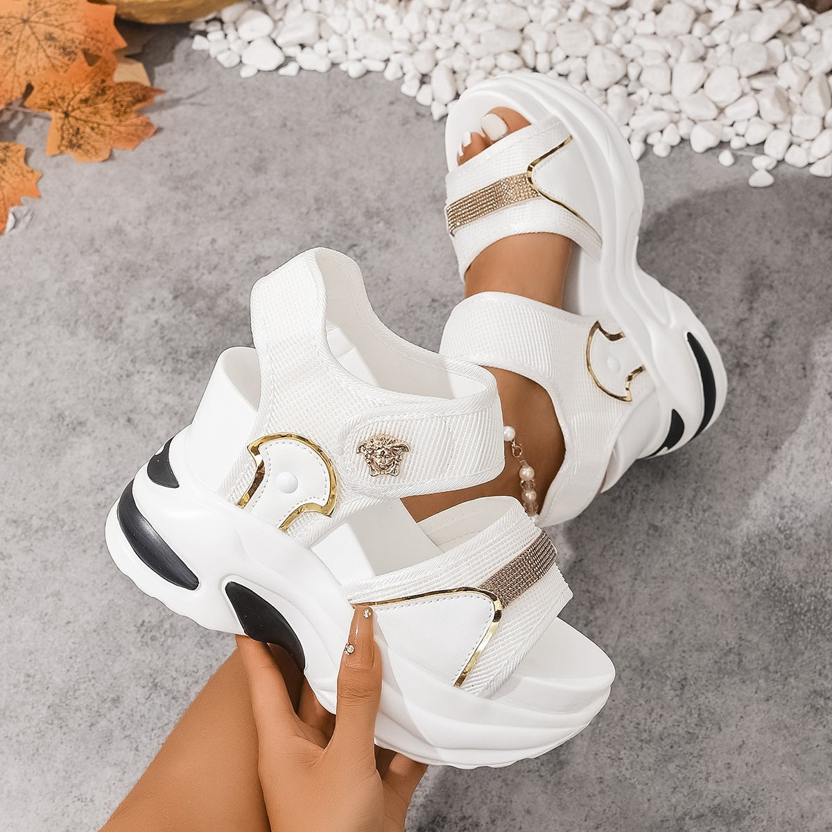 Damen Wedgesandalen