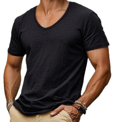 V-Neck T-Shirt «Bamboo» · Bambus-Baumwolle, weich (vegan)