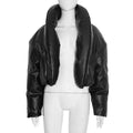 Damen Jacke im Leder-Stil, gefüttert – Bild 7 | LuxeStyle