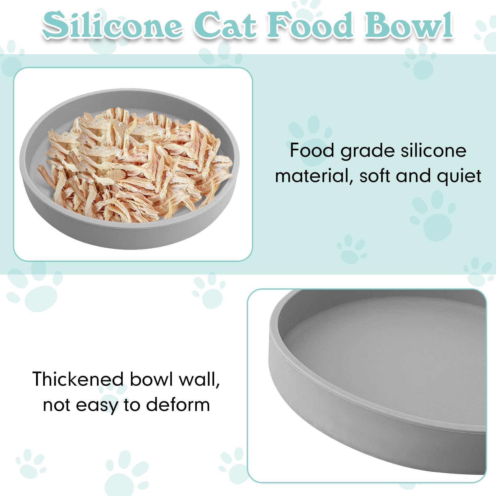 Katzenschüssel aus Silikon