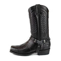 Mid-Calf Boots mit Schnalle und Blockabsatz