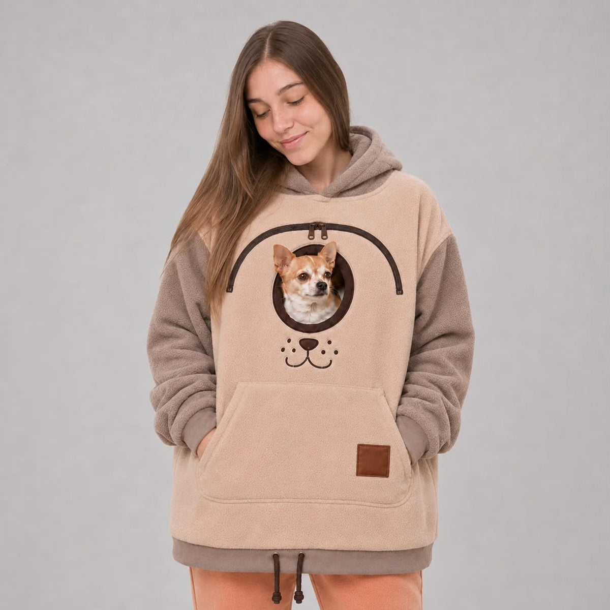Fleece‑gefülltes Hoodie mit Kordel – Bild 2 | LuxeStyle