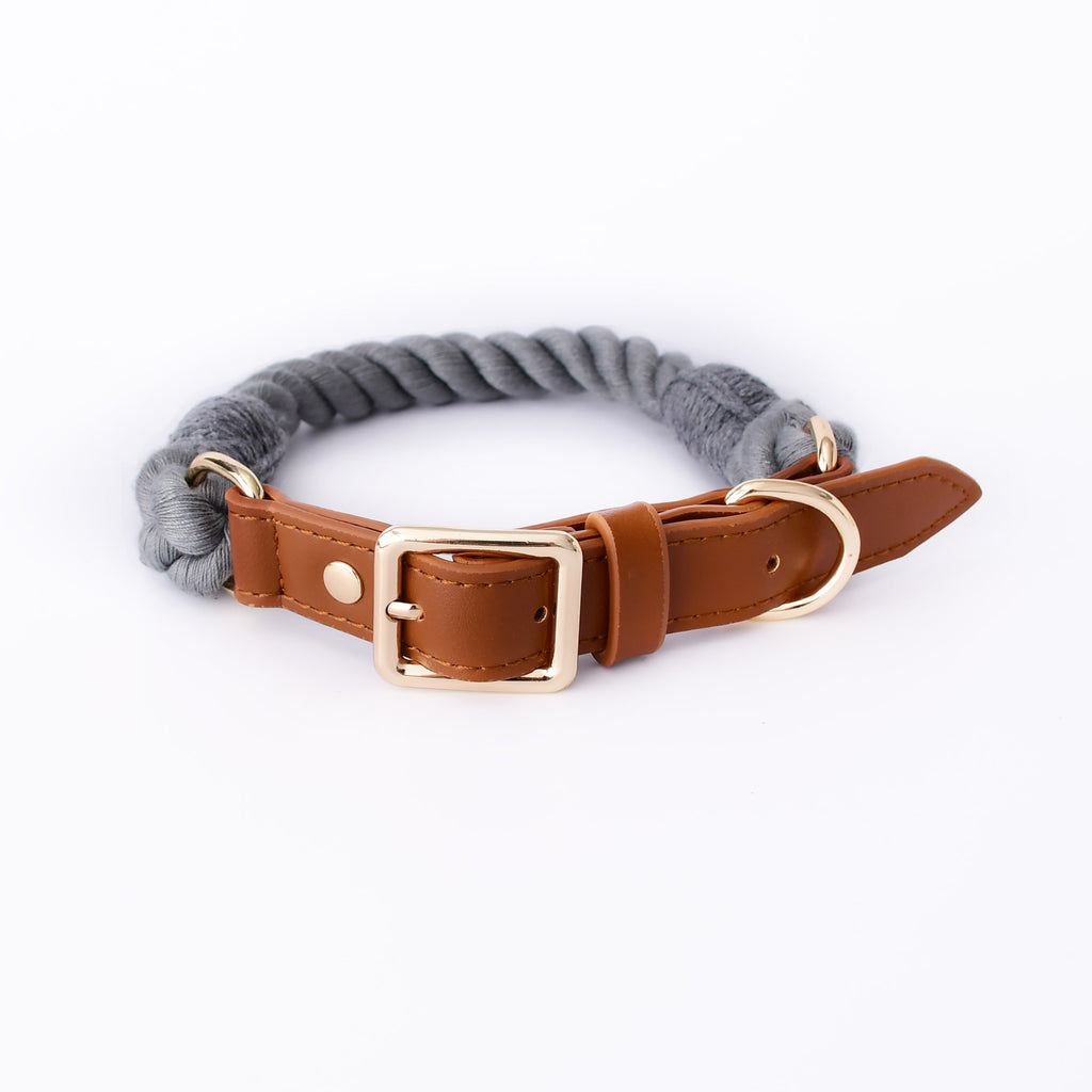 Baumwollseil-Leder-Leinen-Halsband-Set für Hunde – Bild 16 | LuxeStyle