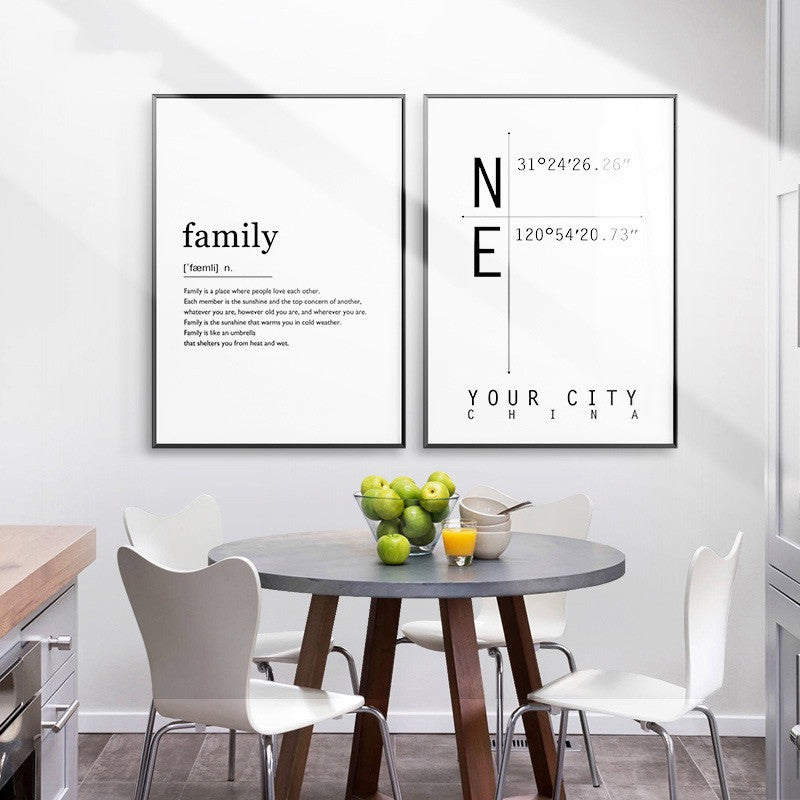 Alphabet Wandbild für Schlaf- & Esszimmer – Bild 3 | LuxeStyle