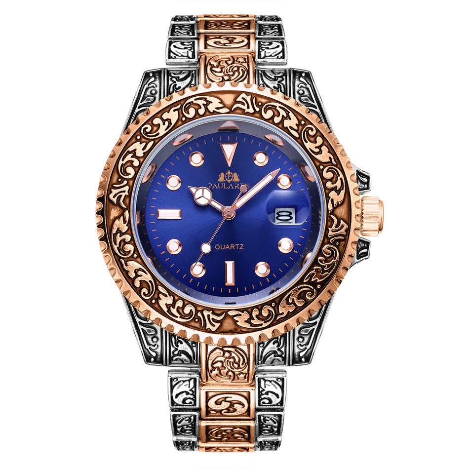 Quarz-Herrenuhr mit Kalender und Leuchtfunktion – Bild 9 | LuxeStyle