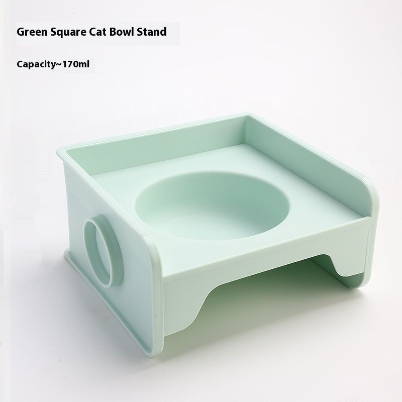 Ceramic-Höhenverstellbarer Tischrahmen mit Quadratischer Katzenbowl