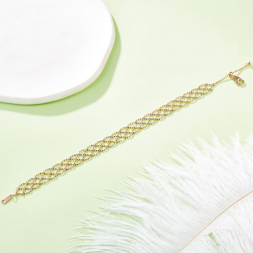 925-Silber Mesh-Armband Maglia