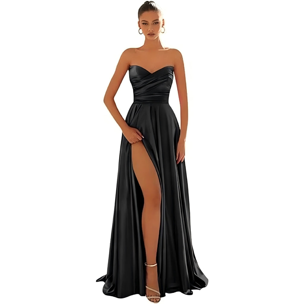 Langes Partykleid mit tiefem Ausschnitt – Bild 17 | LuxeStyle