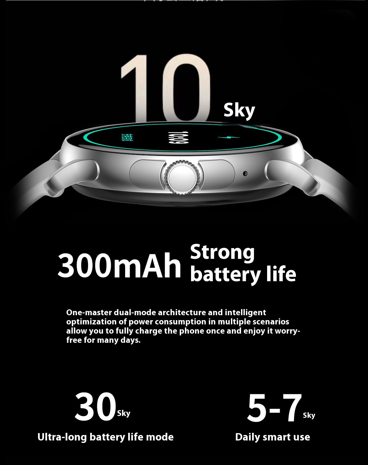 Smart-Armbanduhr mit Gesundheits-Features