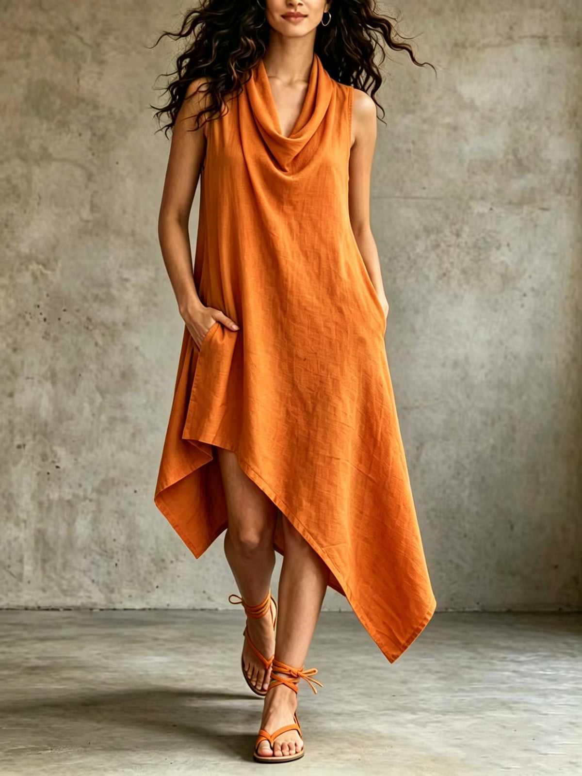 Ärmelloses V-Neck Sommerkleid | LuxeStyle