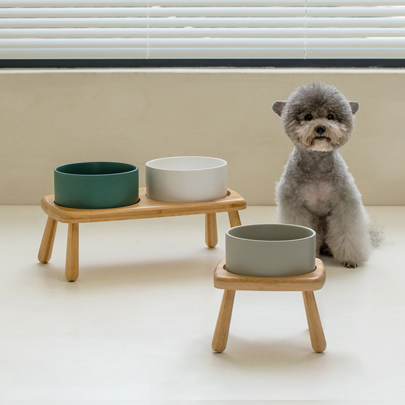 Keramik-Hunde- und Katzenschüssel mit Stützrahmen – Bild 4 | LuxeStyle