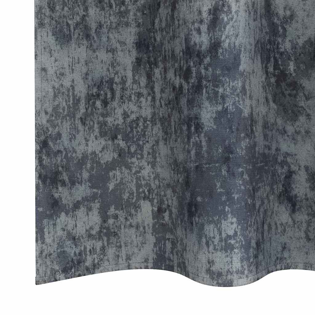 Vorhang-Set Samt Silber (2 Stück)