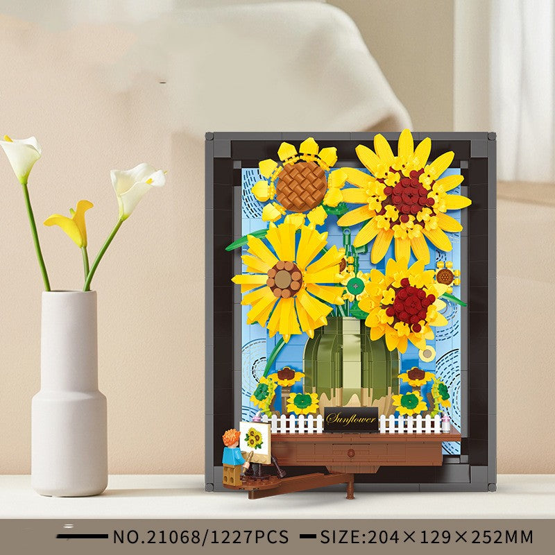 Sonnenblumen-Deko-Bausteine als Geschenk – Bild 5 | LuxeStyle