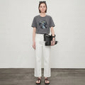Weisse Cropped Jeans