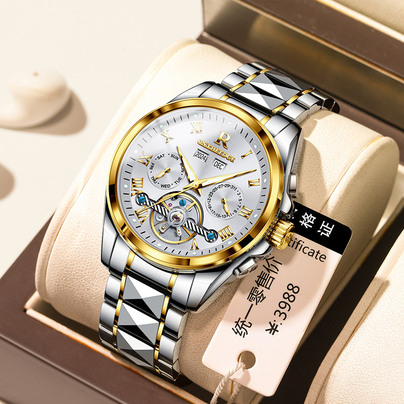Automaticische Herrenuhr Edelstahlarmband 41 mm Gehäuse