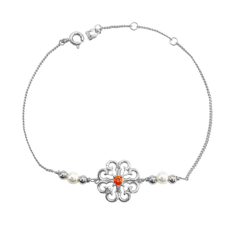 Ruyi-Blumenarmband für Damen aus 925er Silber – Bild 6 | LuxeStyle