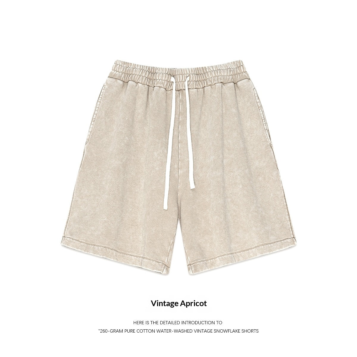 Retro Capri Shorts mit Schneeflocken-Textur