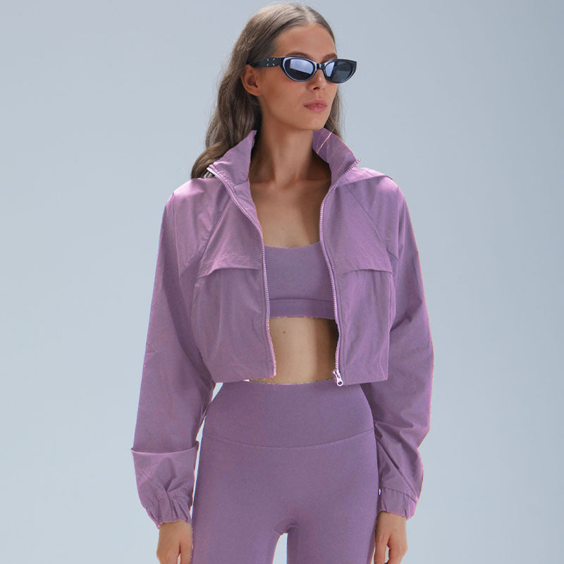 Slim Fit Sportjacke mit langen Ärmeln