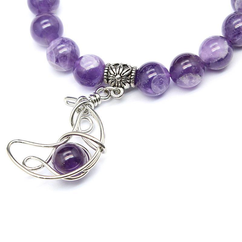 Naturstein-Armband mit runden Kristallperlen – Bild 8 | LuxeStyle