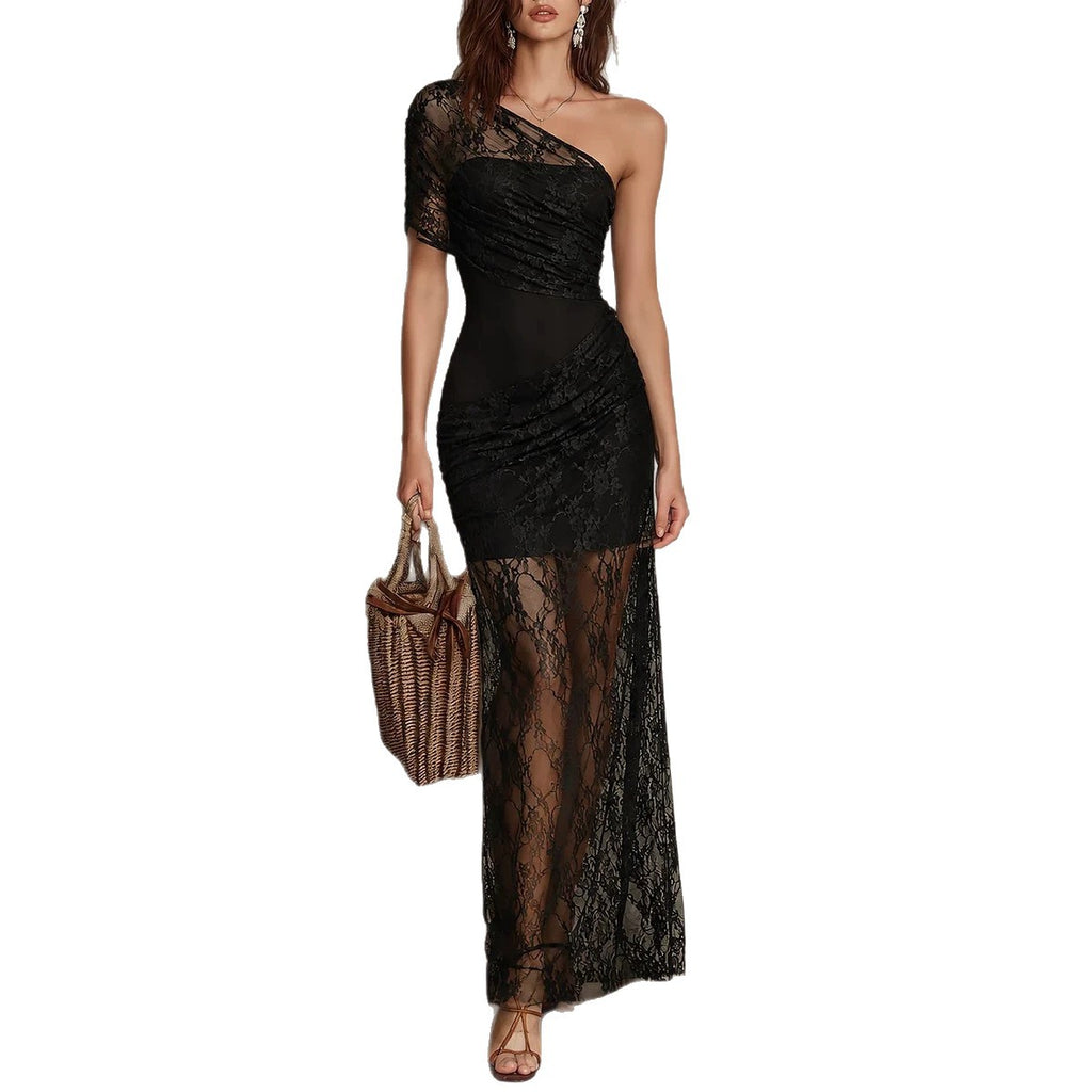 Elegantes Off-Shoulder Spitzenkleid
