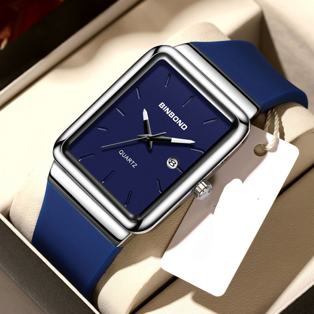 Wasserdichte Armbanduhr mit Silikonarmband – Bild 8 | LuxeStyle