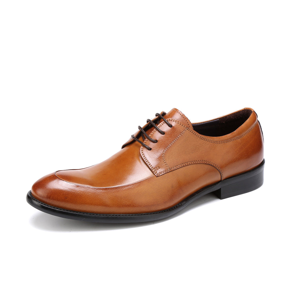 Business-Lederschuhe mit spitzer Zehenpartie