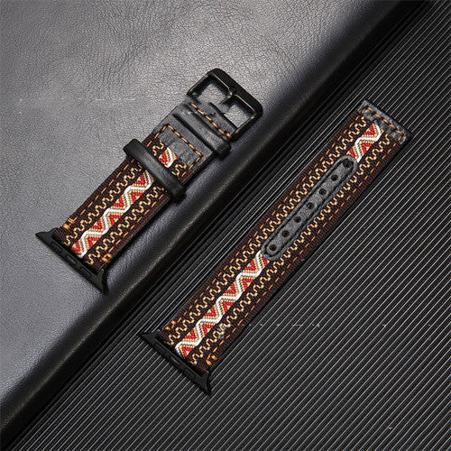 Uhrenarmband aus Leder und Nylon – Bild 3 | LuxeStyle