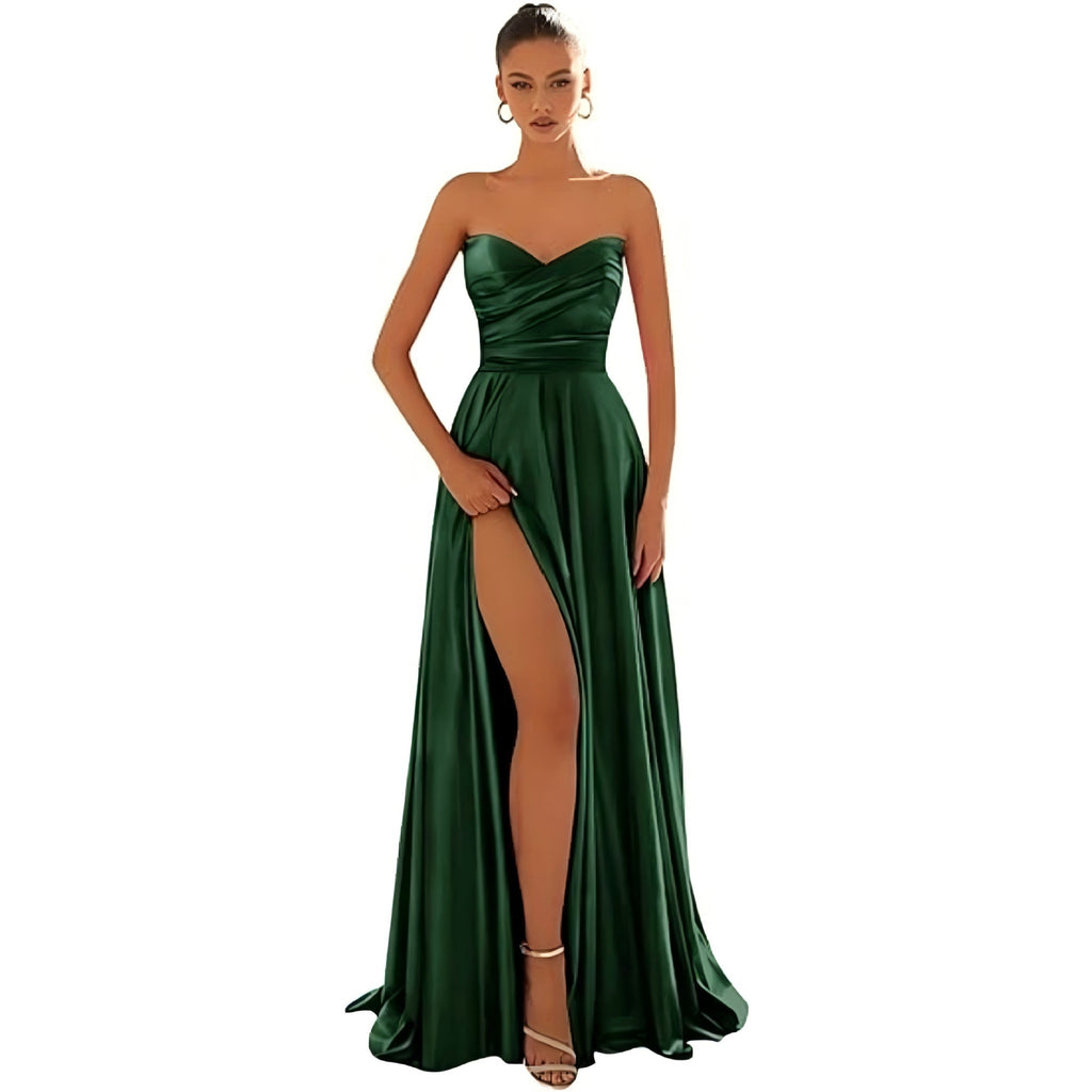 Langes Partykleid mit tiefem Ausschnitt – Bild 10 | LuxeStyle