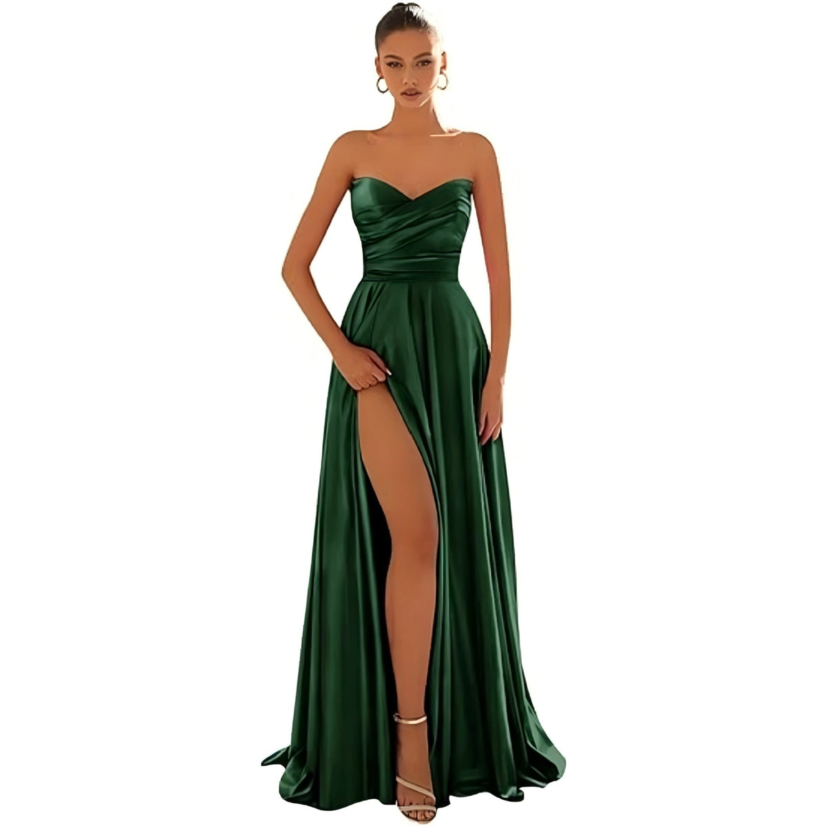 Langes Partykleid mit tiefem Ausschnitt – Bild 10 | LuxeStyle