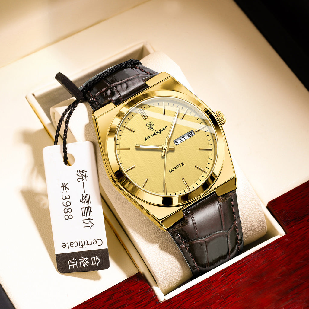 Ultraflache Herrenuhr, wasserdicht – Bild 1 | LuxeStyle