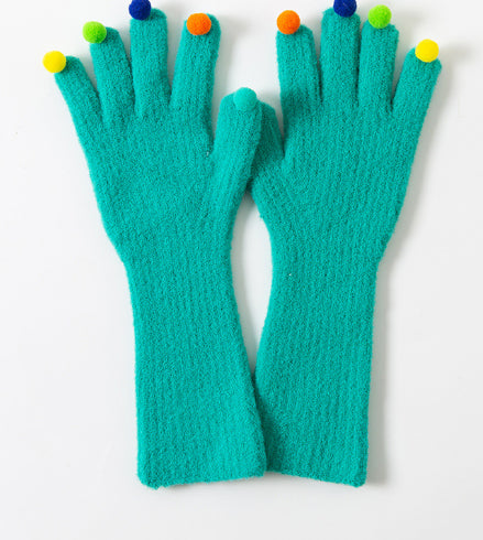 Warme Plüsch-Handschuhe für Damen