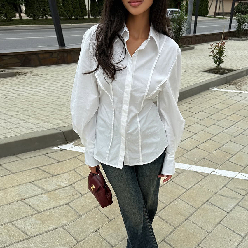 Elegantes Langarm-Shirt für Damen – Bild 3 | LuxeStyle