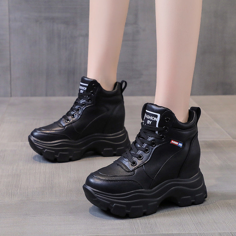 High Heel Plateau Casual Sneakers für Damen