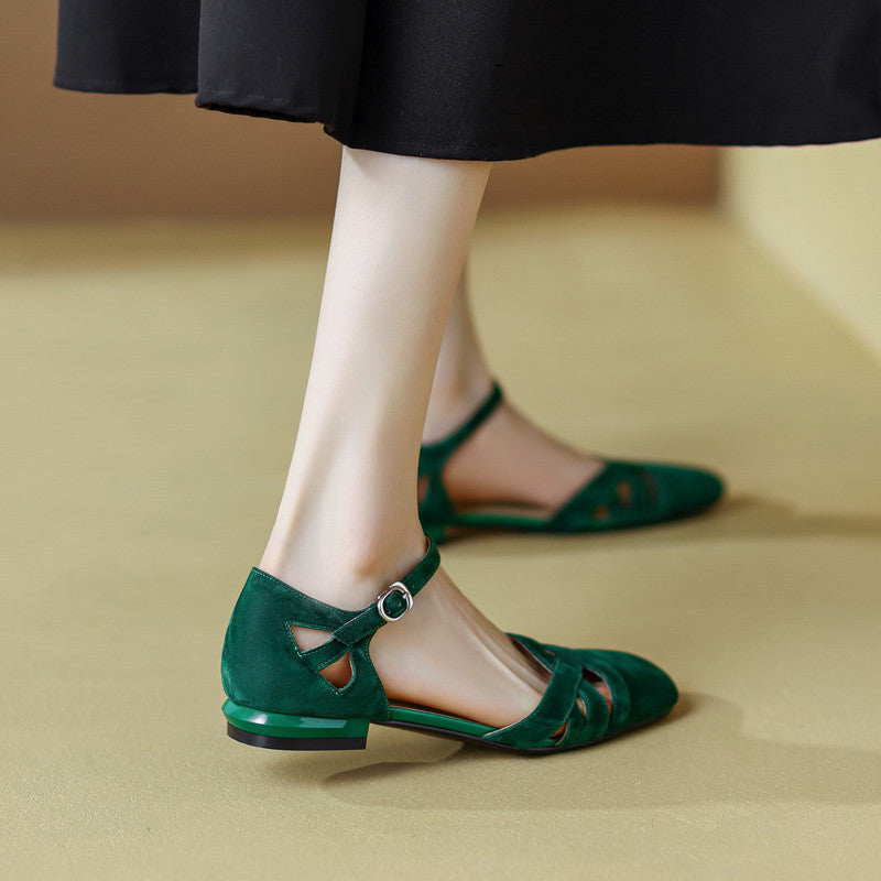 Retro Sandalen mit runder Zehenpartie – Bild 7 | LuxeStyle