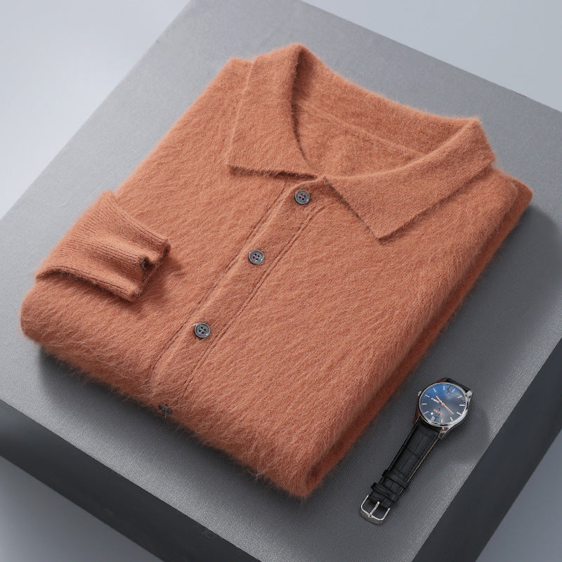 Herren Strickjacke mit Polokragen – Bild 7 | LuxeStyle
