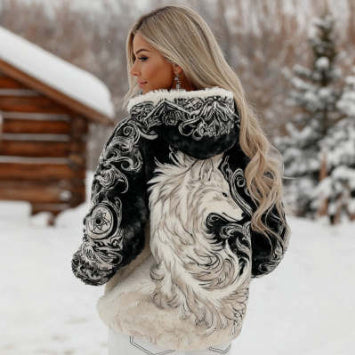 Weihnachts-Pullover Flanell Rundhals Langarm Unisex