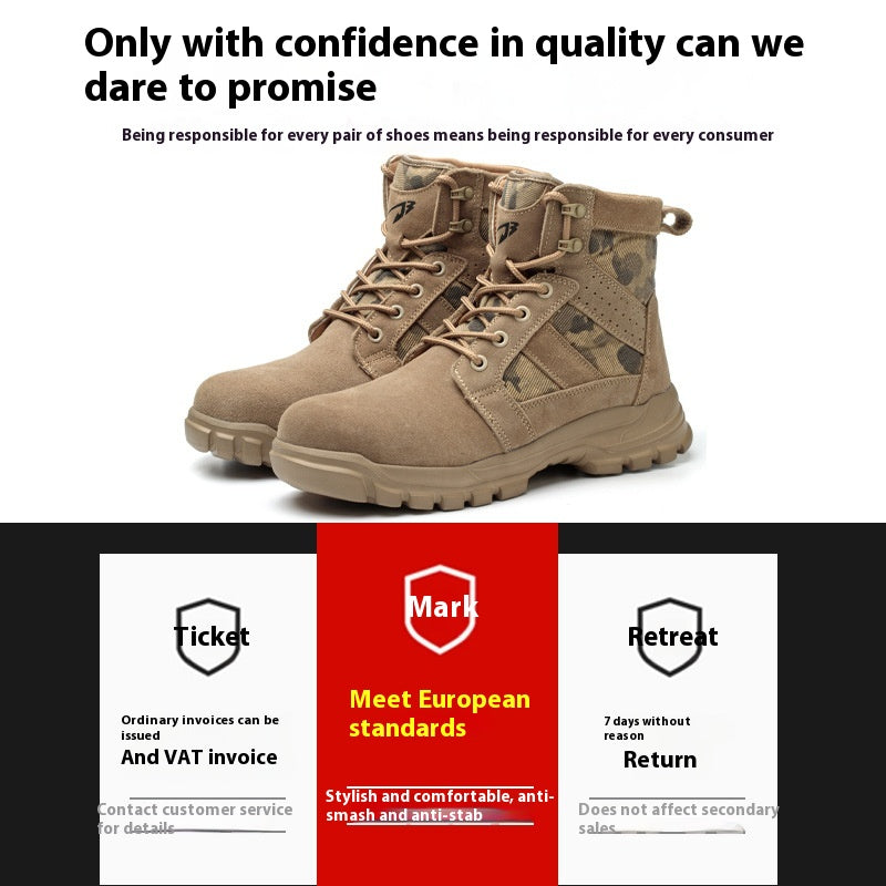 Stahlkappe Kampfstiefel