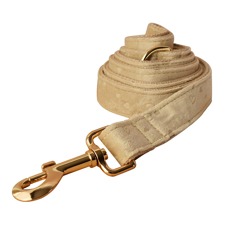 Nude Love Samt-Hundehalsband mit Fliege – Bild 3 | LuxeStyle